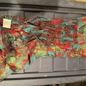 vintage marino and silk scarf